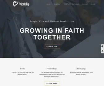 Friendship.org(People with and without disabilities growing in faith together) Screenshot