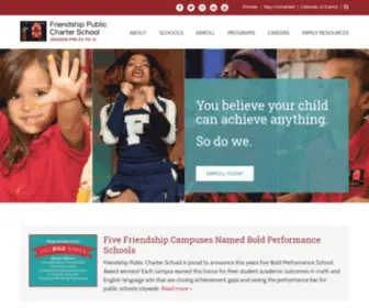 Friendshipschools.org(Friendship Public Charter School) Screenshot