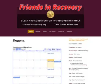 Friendsinrecovery.org(Having fun) Screenshot