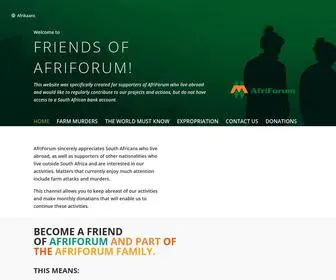 Friendsofafriforum.com(Friends of AfriForum) Screenshot