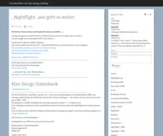 Friendsofalan.de(Der Alan Bangs Fan Blog) Screenshot