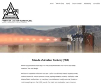 Friendsofamateurrocketry.org(Serving the Amateur Rocketry Community) Screenshot