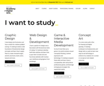 Friendsofdesign.net(The Academy of Digital Arts) Screenshot