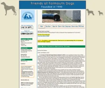 Friendsoffalmouthdogs.org(Official Friends of Falmouth Dogs' Web Site) Screenshot