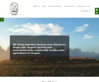 Friendsoffamilyfarmers.org(Promoting and Protecting Socially Responsible Farming in Oregon) Screenshot