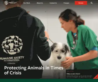 Friendsofhsi.ca(Friends of Humane Society International) Screenshot