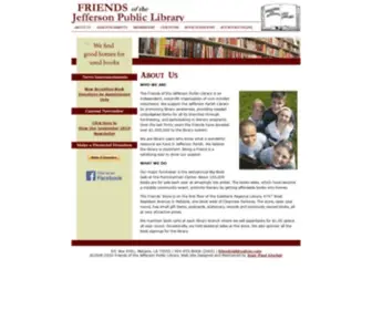 Friendsofjeffersonlibrary.org(Friends of the Jefferson Public Library) Screenshot