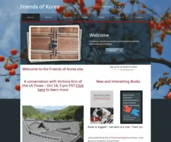 Friendsofkorea.net(Friends of Korea) Screenshot