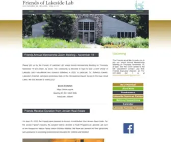 Friendsoflakesidelab.org(Friends of Lakeside Lab) Screenshot