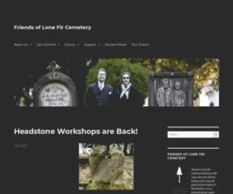 Friendsoflonefircemetery.org(Friends of Lone Fir Cemetery) Screenshot