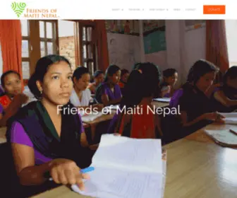 Friendsofmaitinepal.org(Friends of Maiti Nepal) Screenshot