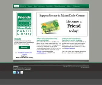 Friendsofmdpl.org(Friends of the Miami) Screenshot