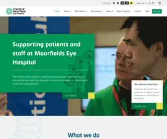 Friendsofmoorfields.org.uk(Supporting patients and staff at Moorfields Eye Hospital) Screenshot