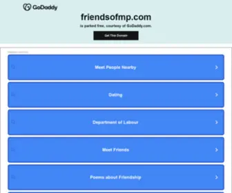 Friendsofmp.com(Friends of MP) Screenshot