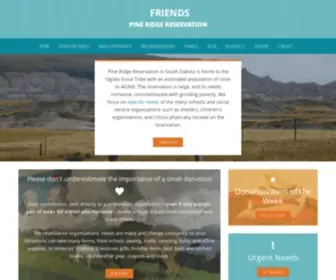 Friendsofpineridgereservation.org(Friends of Pine Ridge Reservation) Screenshot