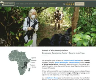 Friendsofsafaris.com(Tanzania Safari Tours) Screenshot