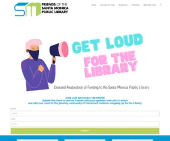 Friendsofsmpl.org(Friends of the Santa Monica Public Library) Screenshot