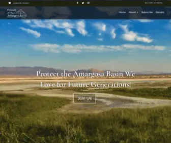 Friendsoftheamargosabasin.org(Friends of the Amargosa Basin) Screenshot