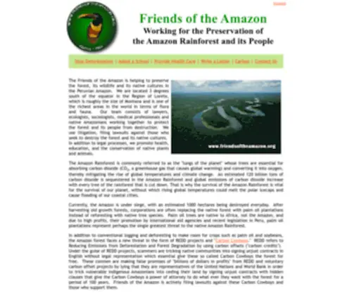 Friendsoftheamazon.org(Friends of the Amazon) Screenshot