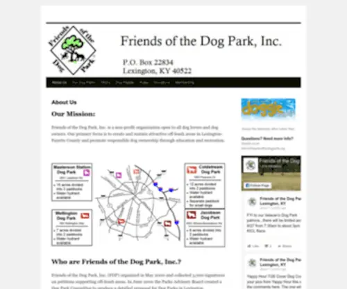 Friendsofthedogpark.org(Friendsofthedogpark) Screenshot