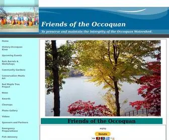 Friendsoftheoccoquan.org(A non profit organization whose mission) Screenshot