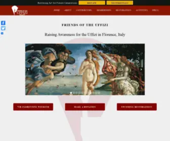 Friendsoftheuffizigallery.org(Uffizi Gallery Restoration and Maintenance Donations Organization) Screenshot