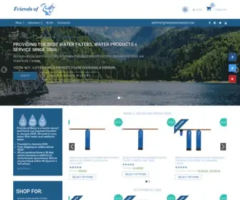 Friendsofwater.com(Whole House Water Filter) Screenshot