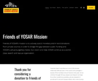 Friendsofyosar.org(Friends of Yosemite Search and Rescue) Screenshot