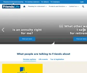 Friendsprovident.co.uk(Friends Life) Screenshot