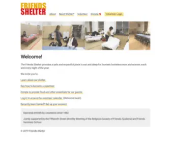 Friendsshelter.org(Friends Shelter) Screenshot