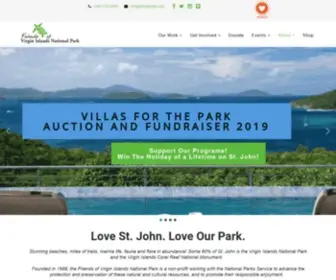 Friendsvinp.org(Friends of Virgin Islands National Park) Screenshot