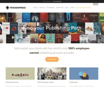 Friesenpress.com(Self-Publish Your Book in Canada) Screenshot