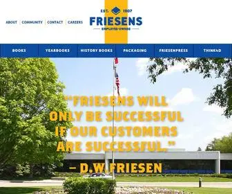 Friesens.com(Friesens Corporation) Screenshot