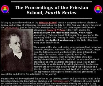 Friesian.com(The Proceedings of the Friesian School) Screenshot