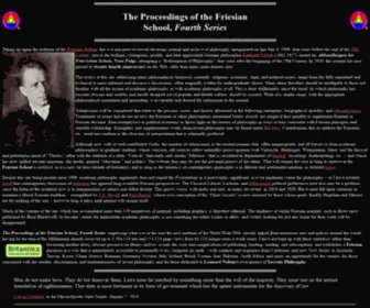 Friesian.org(The Proceedings of the Friesian School) Screenshot