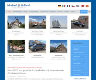 Frieslandholland.nl(Friesland Holland Tourist Information and Travel Service) Screenshot
