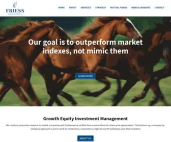 Friess.com(Growth Equity Investment Management) Screenshot