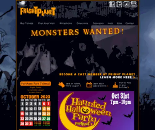 Frightplanet.com(An entire night of scary fun awaits you at Fright Planet) Screenshot