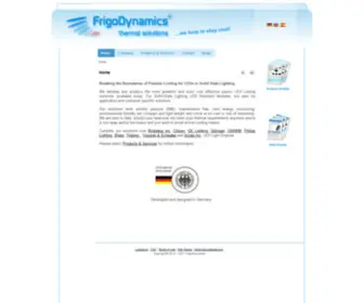 Frigodynamics.com(Willkommen) Screenshot