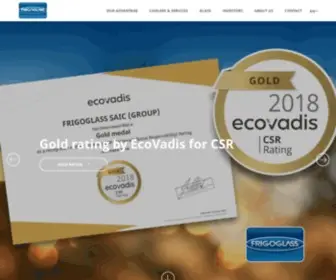Frigoglass.com(Innovative Beverage Coolers) Screenshot