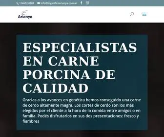 Frigorificoarianya.com.ar(Frigorífico) Screenshot