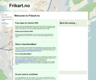 Frikart.no(Gratis kart til Garmin GPS) Screenshot