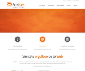 Frikitek.com(Diseño Web a medida en Bilbao) Screenshot