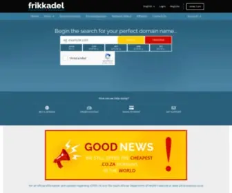 Frikkadel.co.za(Portal Home) Screenshot