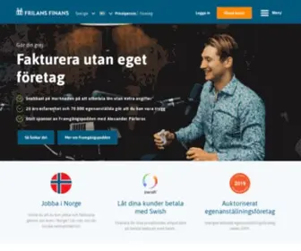 Frilansfinans.se(Fakturera utan eget företag som privatperson) Screenshot
