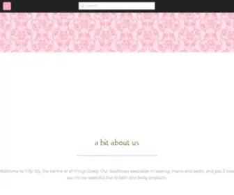 Frillylilly.ca(Frilly Lilly Beauty Boutique) Screenshot