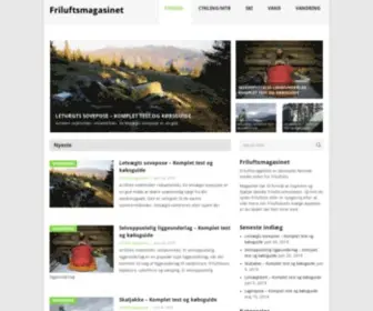 Friluftsmagasinet.dk(Friluftsliv, eventyr & meget mere) Screenshot