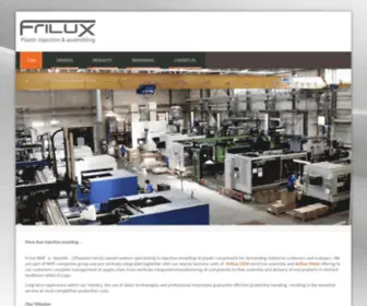 Frilux.eu(High quality plastic injection moulded products) Screenshot