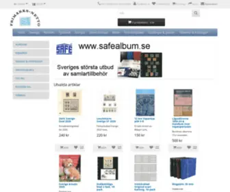 Frimarksnetto.se(Frimärken i butik och postorder Frimärks) Screenshot