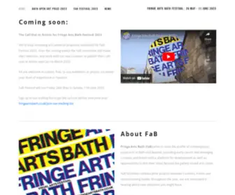 Fringeartsbath.co.uk(Fringe Arts Bath (FaB)) Screenshot